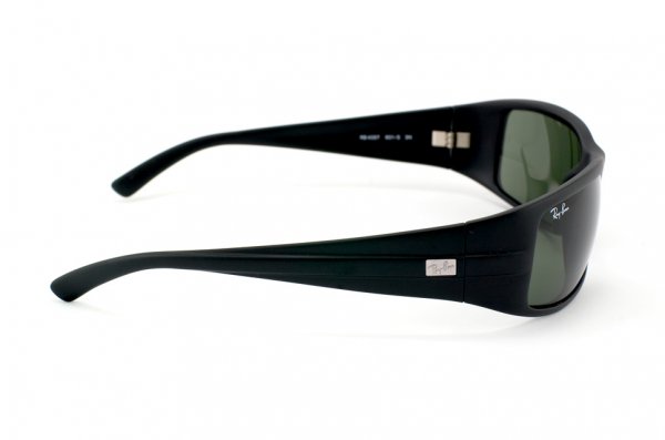   Ray-Ban Highstreet RB4057-601S Matt Black | Natural Green (G-15XLT)
