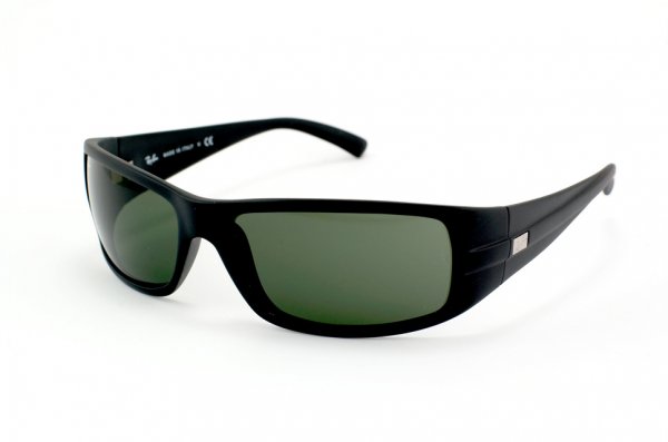   Ray-Ban Highstreet RB4057-601S Matt Black | Natural Green (G-15XLT)