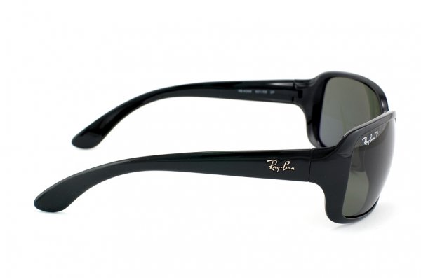   Ray-Ban Highstreet RB4068-601-58 Black | Natural Green Polarized