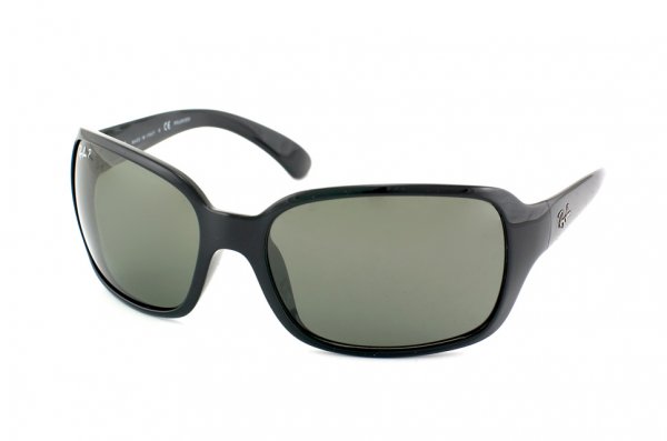   Ray-Ban Highstreet RB4068-601-58 Black | Natural Green Polarized