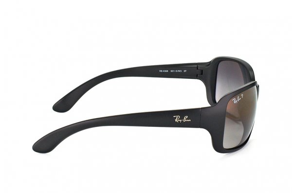   Ray-Ban Highstreet RB4068-601S-M3 Matt Black | Gradient Grey Polarized