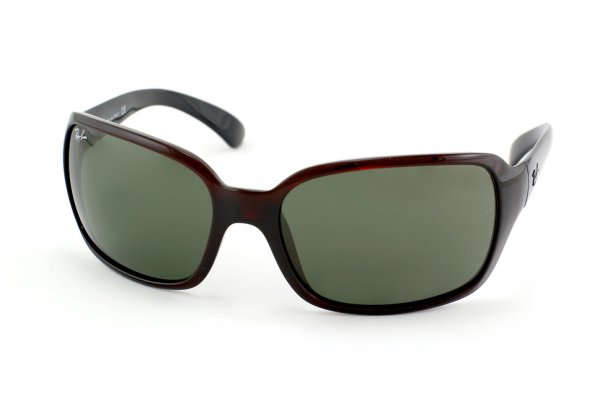   Ray-Ban Highstreet RB4068-660 Transparent Dark Red | Natural Green (G-15XLT)