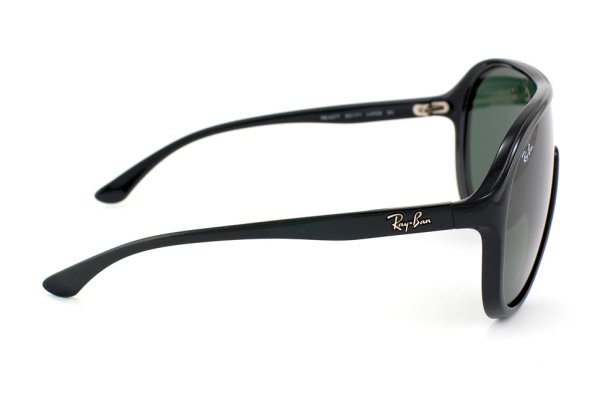   Ray-Ban Highstreet RB4077-601-71 Black | APX Grey/Green