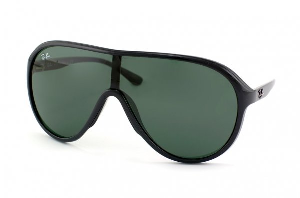   Ray-Ban Highstreet RB4077-601-71 Black | APX Grey/Green