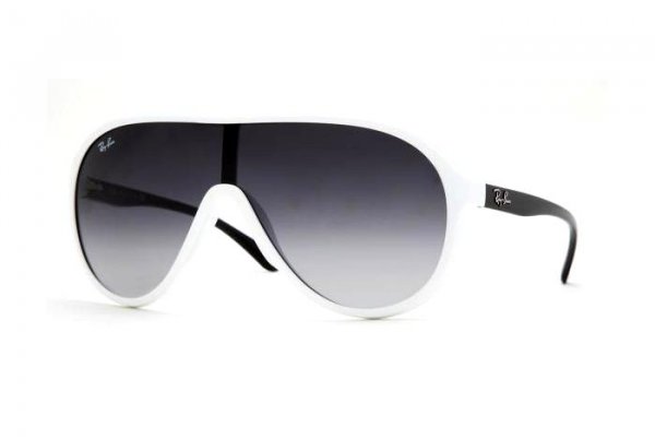   Ray-Ban Highstreet RB4077-722-8G White /Black| Grey Gradient