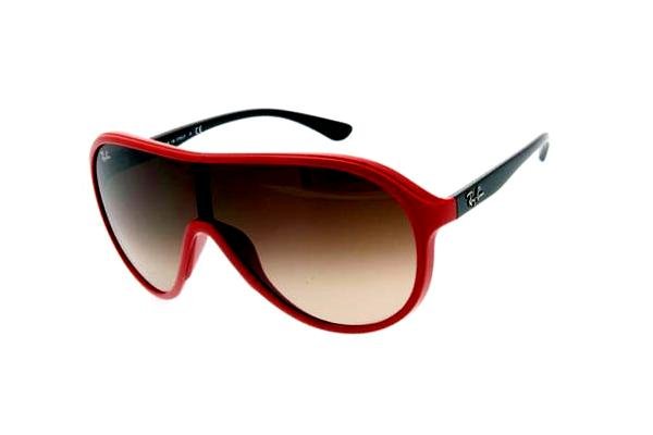  Ray-Ban Highstreet RB4077-730-13 Red/Black| Brown Gradient