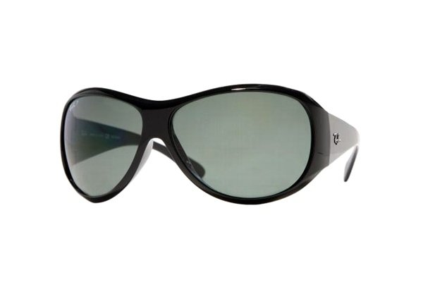   Ray-Ban Highstreet RB4104-601-58 Black | Natural Green Polarized