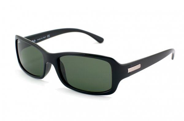   Ray-Ban Highstreet RB4107-601 Black | Natural Green (G-15 XLT)
