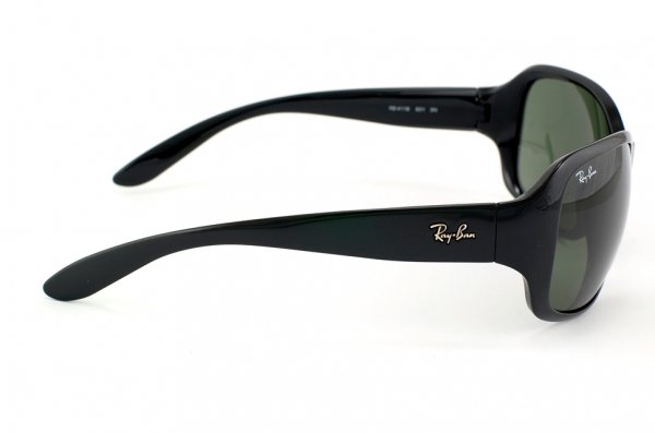  Ray-Ban Highstreet RB4118-601 Black | Natural Green (G-15XLT)