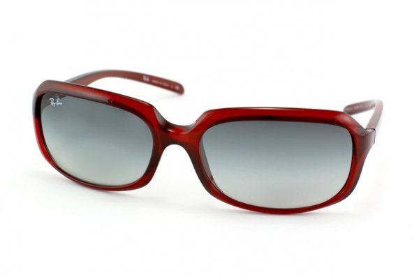  Ray-Ban Highstreet RB4131-735-8G Dark Red/Poly Gradient Grey
