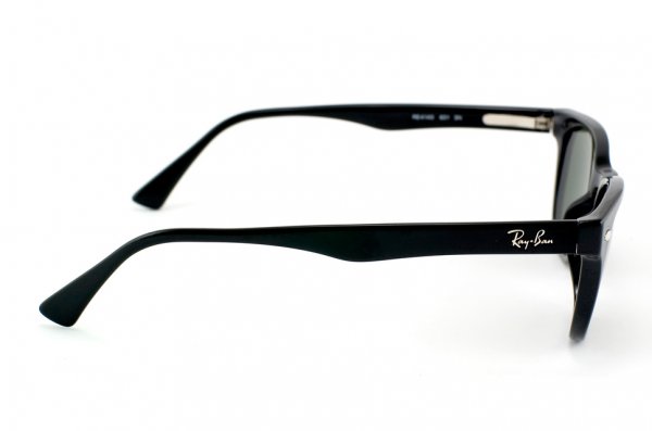   Ray-Ban Highstreet RB4140-601 Black/Natural Green (G-15XLT)