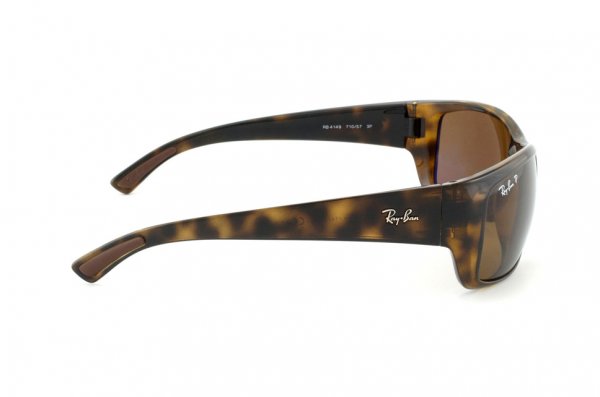   Ray-Ban Highstreet RB4149-710-57 Dark Havana | Natural Brown Polarized