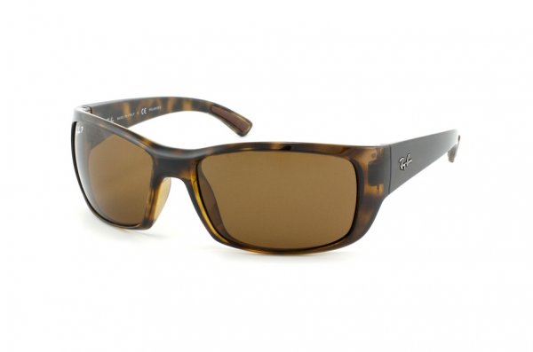   Ray-Ban Highstreet RB4149-710-57 Dark Havana | Natural Brown Polarized