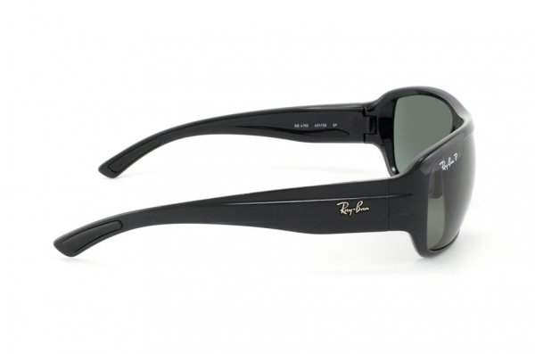   Ray-Ban Highstreet RB4150-601-58 Black | Natural Green Polarized
