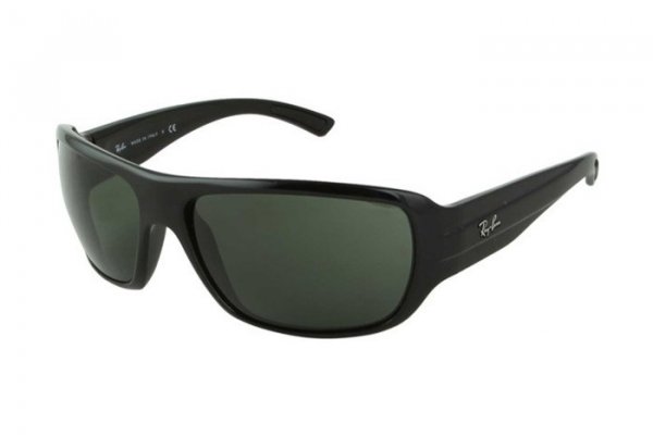   Ray-Ban Highstreet RB4150-601 Black | Natural Green (G-15XLT)
