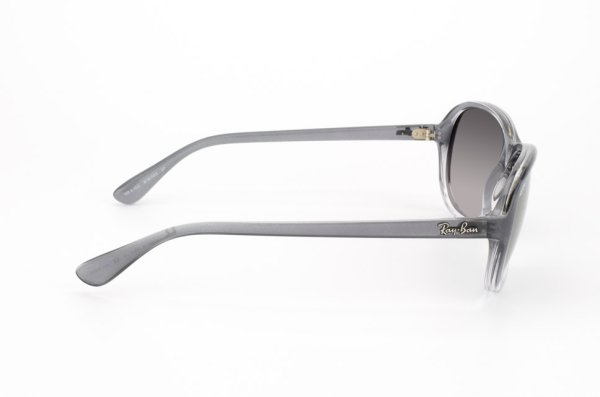   Ray-Ban Highstreet RB4153-818-M3 Gray Gradient Transparent | Black Polar Faded Grey