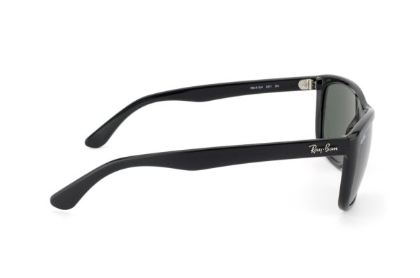   Ray-Ban Highstreet RB4154-601 Black/Natural Green (G-15XLT)