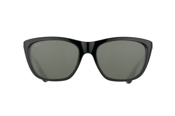   Ray-Ban Highstreet RB4154-601 Black/Natural Green (G-15XLT)