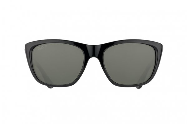   Ray-Ban Highstreet RB4154-601-58 Black / Natural Green Polarized