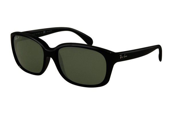   Ray-Ban Highstreet RB4161-601-58 Black | Natural Green Polarized