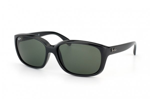   Ray-Ban Highstreet RB4161-601 Black | Natural Green (G-15 XLT)