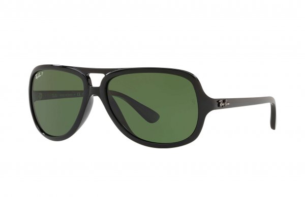 Sunglasses Ray-Ban Highstreet RB4162-601-2P Black | Natural Green Polarized