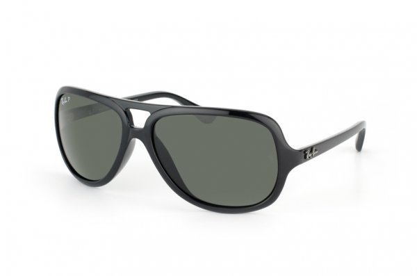 Sunglasses Ray-Ban Highstreet RB4162-601-58 Black | Natural Green Polarized