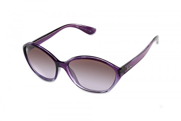   Ray-Ban Highstreet RB4164-844-68 Vilolet Faded Transporent | Poly. Gradient Grey