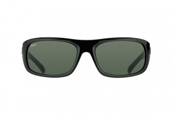   Ray-Ban Highstreet RB4166-601 Black | Natural Green (G-15 XLT)