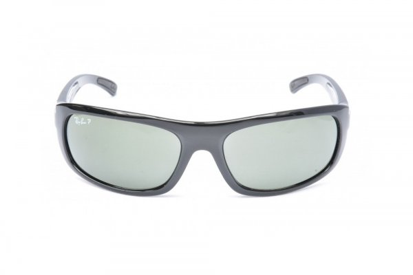   Ray-Ban Highstreet RB4166-601-58 Black  | Natural Green Polarized