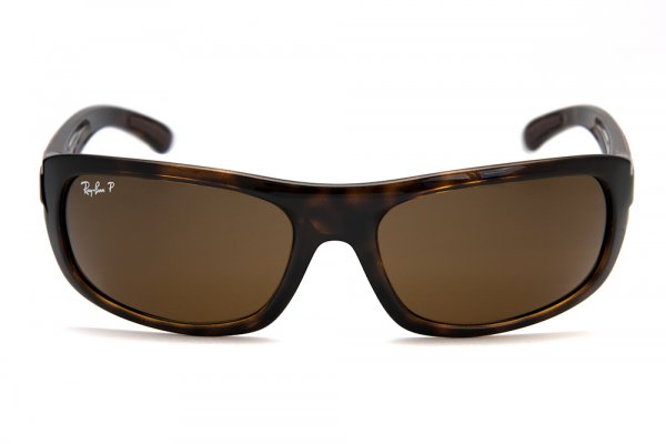   Ray-Ban Highstreet RB4166-710-57 Shiny Avana/Natural Brown Polarized