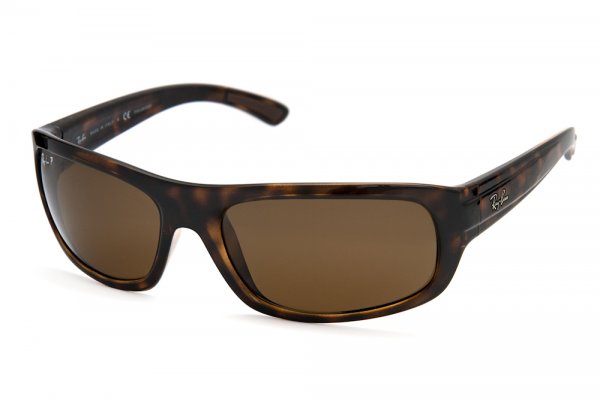   Ray-Ban Highstreet RB4166-710-57 Shiny Avana/Natural Brown Polarized