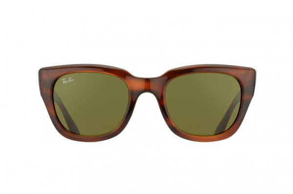  Ray-Ban Highstreet RB4178-820-73 Striped Havana | APX Grey/Green