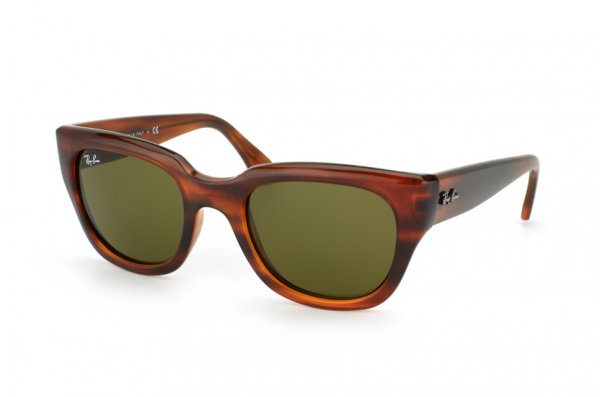   Ray-Ban Highstreet RB4178-820-73 Striped Havana | APX Grey/Green