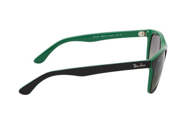 Sunglasses Ray-Ban Highstreet RB4181-6568-11 Black / Green | Light Grey