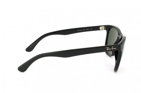   Ray-Ban Highstreet RB4184-601 Black | Natural Green (G-15XLT)