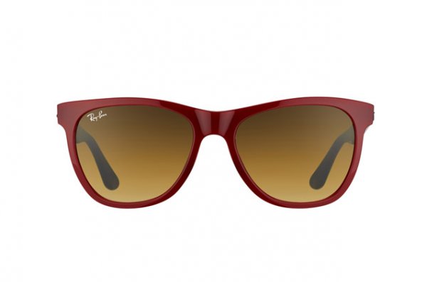   Ray-Ban Highstreet RB4184-6044-85 Red / Grey | Brown Gradient