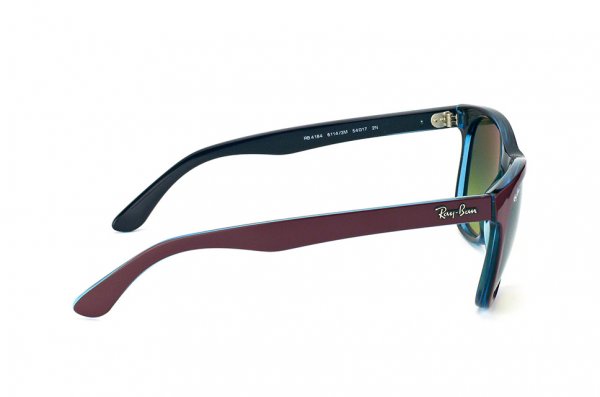 Sunglasses Ray-Ban Highstreet RB4184-6114-3M Top Bordò On Transparent Green | Green Gradient