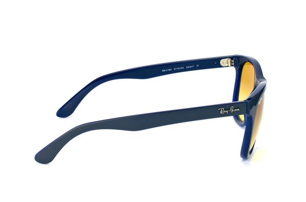 Sunglasses Ray-Ban Highstreet RB4184-6115-X4 Top Dark Grey on Dark Blue | Yellow Gradient