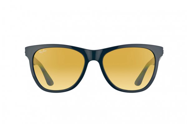 Sunglasses Ray-Ban Highstreet RB4184-6115-X4 Top Dark Grey on Dark Blue | Yellow Gradient