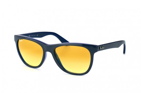 Sunglasses Ray-Ban Highstreet RB4184-6115-X4 Top Dark Grey on Dark Blue | Yellow Gradient