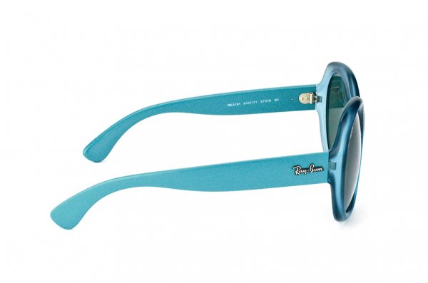   Ray-Ban Highstreet RB4191-6107-71 Petrol Transparent / Light Turquoise | Grey/Green