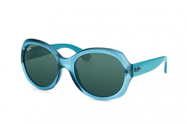   Ray-Ban Highstreet RB4191-6107-71 Petrol Transparent / Light Turquoise | Grey/Green