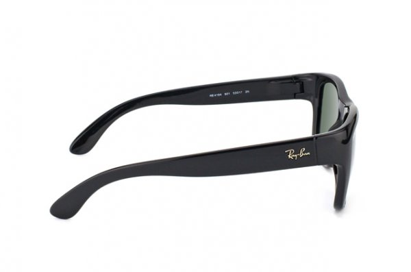   Ray-Ban Highstreet RB4194-601 Black | Natural Green (G-15XLT)