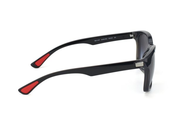   Ray-Ban Highstreet RB4197-6006-8G Black Transparent | APX Grey