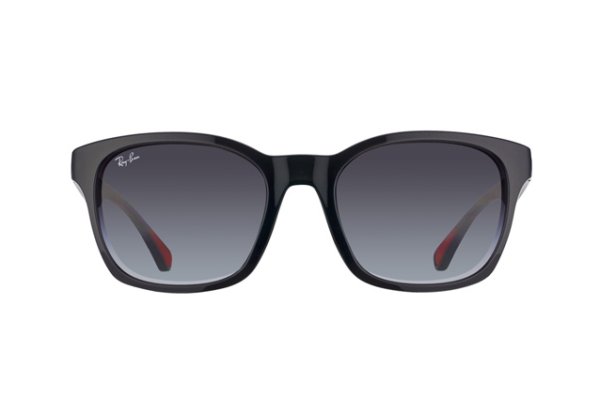   Ray-Ban Highstreet RB4197-6006-8G Black Transparent | APX Grey
