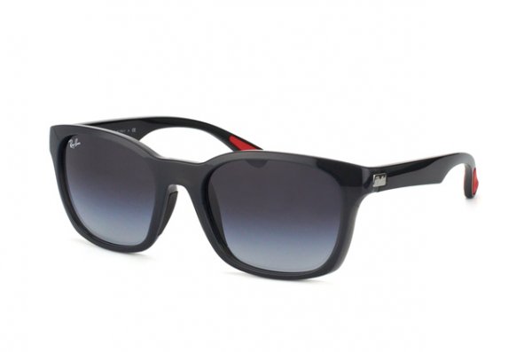   Ray-Ban Highstreet RB4197-6006-8G Black Transparent | APX Grey