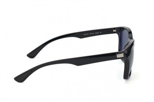   Ray-Ban Highstreet RB4197-601-9A Black | APX Grey/Green Polarized