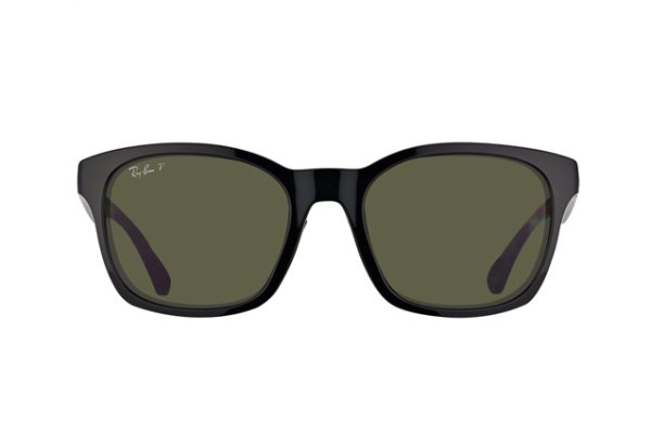   Ray-Ban Highstreet RB4197-601-9A Black | APX Grey/Green Polarized