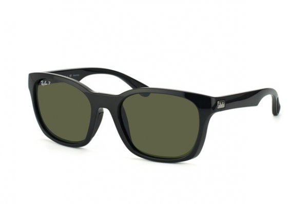   Ray-Ban Highstreet RB4197-601-9A Black | APX Grey/Green Polarized
